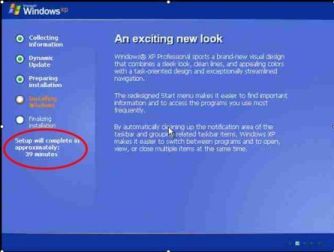 Installation Windows GUI Mode